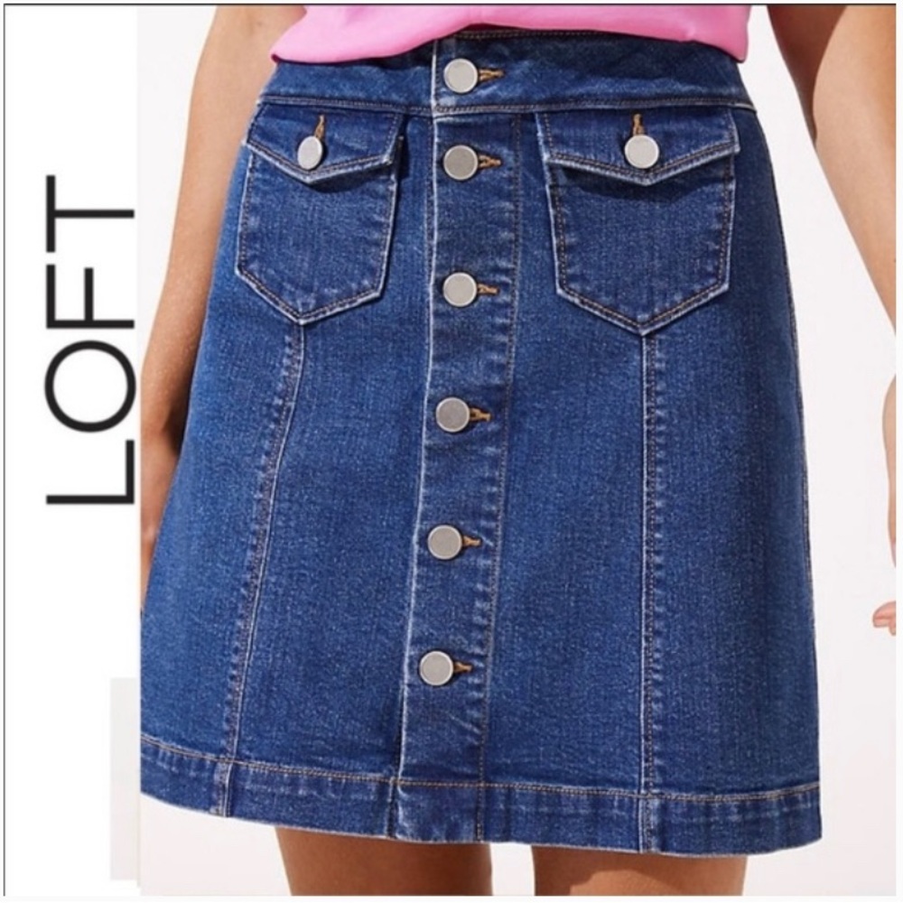 Loft Denim Skirt